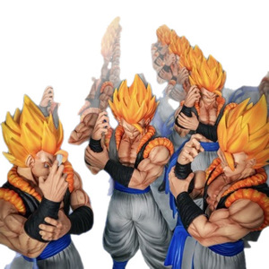 Figura de Colección de Anime JT Statue Brother DX Double <span class=keywords><strong>King</strong></span>, Modelo de Personaje de Anime, Adorno de Escritorio, Gogeta 1/4 PVC Kungfu, Altura 53 cm - Product Image 5