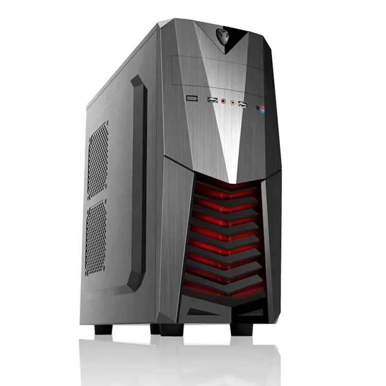 Metal Front Panel Gamer Cabinets computer case jnp micro atx pc case