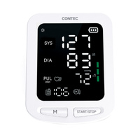 Tensiomètre CONTEC à Grand Écran LED Contec08E, Grande Capacité de Stockage, PNI, Fréquence Cardiaque, Brassard Adulte