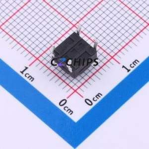 TC-FS66D-B-C Tactile Switch Through hole Component (THT)-4P,6x6mm Switch Single Pole Single Throw Round Button 1.6N Through Hole - Product Image 2