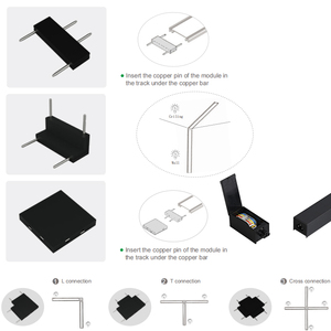 Showroom Slim Magnetic theo dõi hệ thống ánh sáng nhà máy bán hàng trực tiếp Ultra Thin Magnetic theo dõi DC48V trong nhà LED nhôm 90 hiện đại COB - Product Image 6