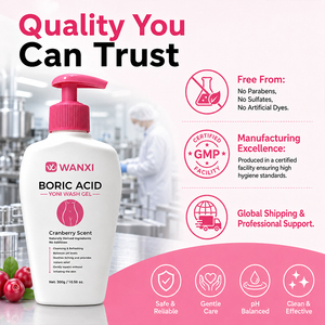 <span class=keywords><strong>Gel</strong></span> <span class=keywords><strong>Nettoyant</strong></span> <span class=keywords><strong>Intime</strong></span> à la Canneberge le Plus Vendu, à l'Aloe Vera et à l'Acide Borique, Sans Cruauté Animale, Équilibrant le PH, Soin Féminin Anti-Démangeaisons et Anti-Odeurs - Product Image 6