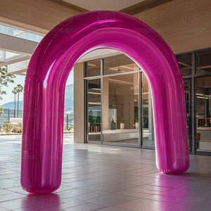 Arche gonflable d'entrée géante Décoration de fête Miroir réfléchissant Arche gonflable pour événements artistiques-Rose, Argent, <span class=keywords><strong>Vert</strong></span>, Bleu - Product Image 4