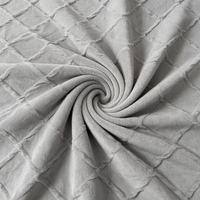Tissu Jacquard 100% Polyester Teint Respirant Poids Moyen Largeur 98 pouces pour Linge de Lit Intérieur Vente en Gros