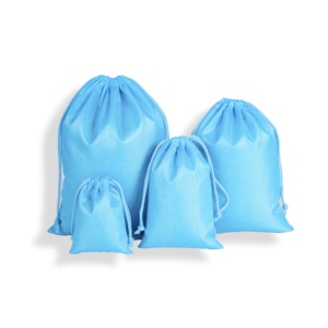 Pochette en nylon avec logo personnalisé <span class=keywords><strong>sac</strong></span> à cordon de luxe cadeau pour vêtements de sport <span class=keywords><strong>sac</strong></span> à cordon anti-poussière - Product Image 4
