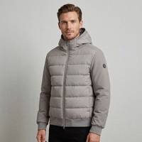 Blouson matelassé hybride coupe-vent et imperméable camouflage pour homme - Option logo personnalisable sur le devant 100g enduit