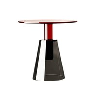 Table basse ronde en verre moderne personnalisée de designer, de luxe, rouge et verte, pour salle de sport, bar, canapé, décoration, meuble d'appoint