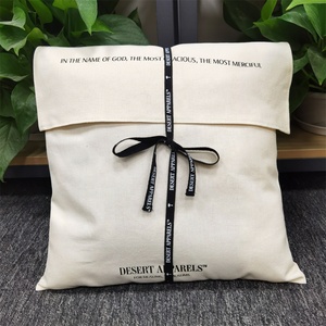 Bolsa de tela de algodón con logotipo personalizado Chuanghua, estuche tipo sobre para regalo, embalaje de tela para lencería, ropa interior, funda protectora contra el polvo. - Product Image 1