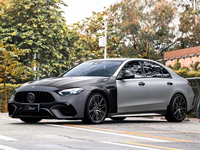 Kit de carrosserie de pare-chocs de voiture CLY pour mercedes-benz classe C W205 mise à niveau W206 C63 AMG Kits de carrosserie avec diffuseur de grille de pare-chocs avant arrière