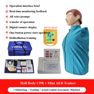 Simulasi medis setengah tubuh pelatihan defibrilasi CPR maneken mesin pelatihan <span class=keywords><strong>AED</strong></span> - Product Image 2
