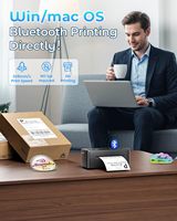 2410BT pour imprimante thermique d'étiquettes d'expédition Bluetooth pour petites entreprises 4x6 sans fil étiqueteuse compatible IOS Android téléphone Pad PC