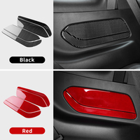 Panneau de porte de siège arrière en fibre de carbone souple véritable pour Ford Mustang GT 2024-2025 Conduite à gauche et à droite Accessoires de garniture intérieure