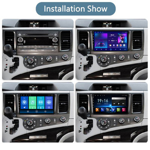Lecteur DVD de voiture Android 9 pouces HD multimédia avec navigation GPS et CarPlay pour Toyota Sienna 2011-2014 - Product Image 3