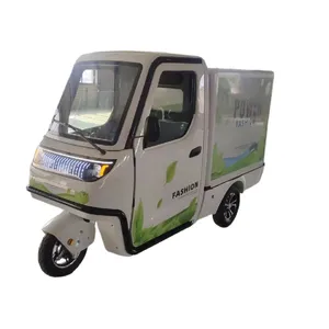 UMI made E-cargo 3 wheel electric tricycle pick-up trikes with door