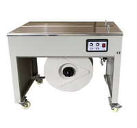 Machine d'emballage de bureau à grande vitesse en acier inoxydable - Machine de cerclage électrique à double moteur pour emballage sous film rétractable