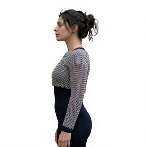 เสื้อเกราะเหล็กถักแบบโบราณ แขนยาว งานเชื่อมโลหะด้วยเทคนิคโบราณ - Product Image 5