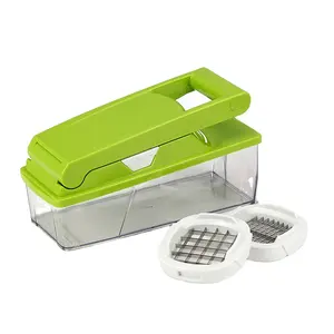 Picadora de mano Simple de acero inoxidable, utensilio de cocina para hacer ensaladas, cortador de verduras