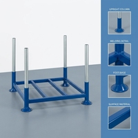 Étagère à palettes mobile CASE CARTER OEM, étagère à palettes pliable en métal, étagères à palettes empilables, étagère de stockage