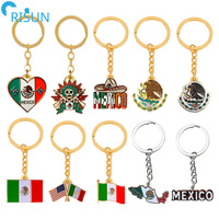 Porte-clés personnalisés Mexique, armoiries mexicaines, aigle, carte, drapeau, fête nationale, porte-clés, llavero, porte-clés mexicain personnalisé