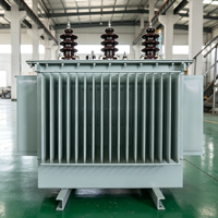 Transformateur de distribution triphasé immergé dans l'huile S11 800 kVA 1000 kVA 1250 kVA 1600 kVA 2000 kVA 2500 kVA, refroidissement ONAN/ONAF 4,0-5,0%