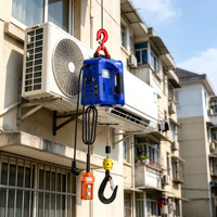 Palans électriques portables personnalisés neufs, capacité de 200 kg à 500 kg, câble en acier, télécommande, capacité de 1 à 3 tonnes, pour usage commercial