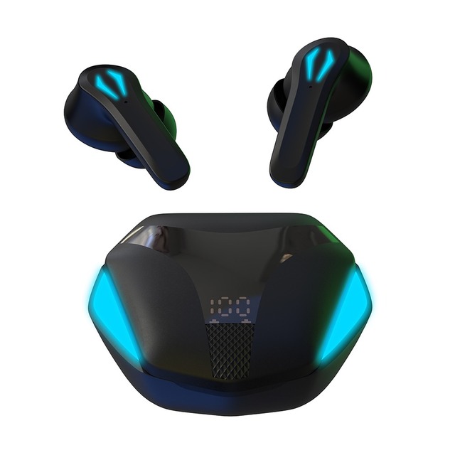 High Quality JS18 TWS Gaming Earbuds with Dual Mic Low Latency LED Display IPX5 Waterproof 4-5 Hours Playtime