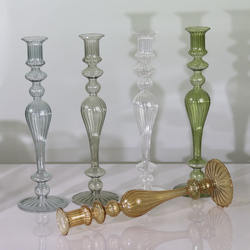 Bougeoir en verre nordique décoratif de luxe avec un design écologique résistant à la chaleur pour les mariages et la décoration de la maison - Product Image 2