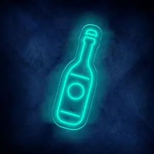 Beer Bottle LED Neon Signs Wine Bottle Bar Decoration Neon Light Sign For Night Club Wall Art