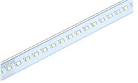 Tube LED en verre CRI80 T5 de 2 pieds, haute luminosité 120-200LM/W, large plage de température de couleur, lampe commerciale intérieure à économie d'énergie, garantie 5 ans