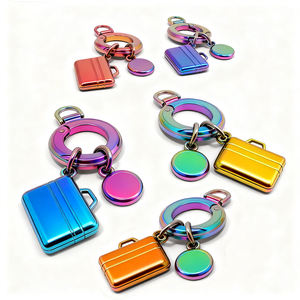 Toptan Changqin DL7234 Metal anahtarlık anahtarlık düzensiz dikdörtgen şekil kolye Engravable - Product Image 3