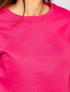 Women's Tracksuit Set Full Sleeve Crew Neck Solid Color Casual Autumn Wear Polyester Cotton <b>Fleece</b> <b>Joggers</b> with Side Pockets - Product Image 4
