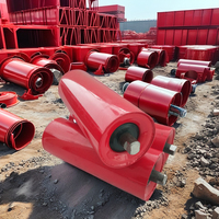 Rouleau de convoyeur à gravité en acier pour l'exploitation minière industrielle, rouleau de convoyeur à gorge, rouleau de convoyeur à gravité, nouvel état, acier au carbone, fabricant chinois