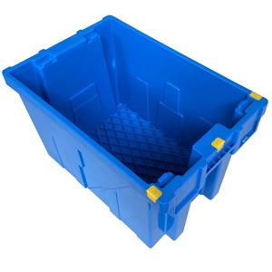 صندوق متحرك بلاستيكي قابل للتكديس مع غطاء بلاستيكي مرفق صندوق متحرك غير مستقر - Product Image 5