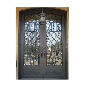 Double porte feuille antivol nouveau fer gril fenêtre porte conceptions rupture thermique - Product Image 3