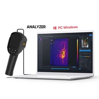 Caméra thermique infrarouge HTI 06 pour l'extérieur / le corps, WiFi, 256 x 192, vision infrarouge, mesureur, imageur rouge, pour les fuites d'eau, les personnes