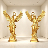Statue de déesse européenne grandeur nature en bronze moulé, sculpture féminine occidentale, décoration extérieure pour jardin et hôtel, figurine métallique personnalisée