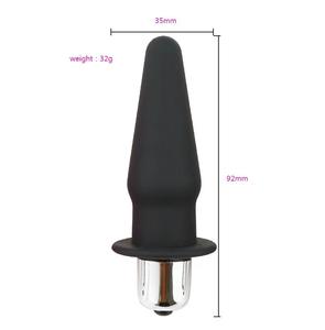 Silikon Anal Plug mit Vibrator Massage gerät Butt Plug Trainer Mastur bator Erwachsene Erotik Werkzeuge Anus Sexspielzeug Frau Kugel - Product Image 3