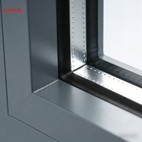 Ventana Abatible Horizontal AIHAN con Rotura de Puente Térmico, Apertura Interior, Fácil de Limpiar, Triple Aislamiento, Vidrio Low-E, para Baño y Dormitorio