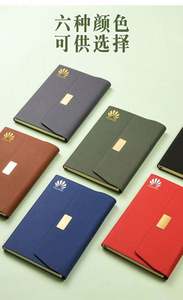 2023 Luxury Fashion Notebook <b>Box</b> Gift Set Custom Logo Silk Screen Printed Paper Material High-end Business Office Notepad - Product Image 5