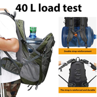 Sac à dos de randonnée 40L pour hommes et femmes, sac à dos de camping extérieur imperméable et léger
