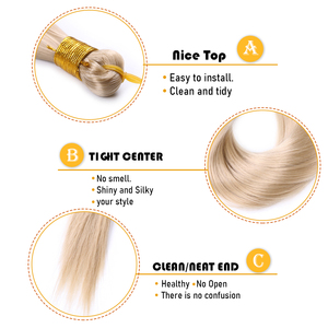 Hot Bán 63 Màu Sắc 22 Inch 150G Nhiệt Độ Cao Sợi Tổng Hợp Tóc Crochet Bện Thẳng Số Lượng Lớn Tóc Cho Bện - Product Image 5