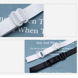 Wholesale Elastic Webbing Confortable Detachable Underwear Tape Flat Texture for Garment Accessories - Product Image 5