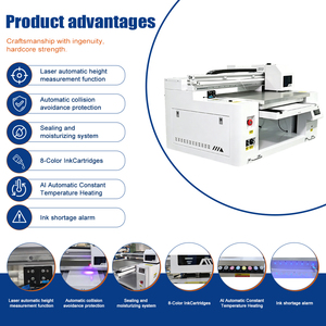 Imprimante jet d'encre UV 6050 professionnelle pour cartes PVC, acryliques, enseignes et verre, avec détection automatique de la hauteur du support, garantie 1 an - Product Image 6