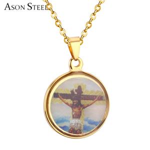 Collar con Colgante de Jesús Musulmán Chapado en Oro de 18K, de Acero Inoxidable, al por Mayor, para Mujer - Product Image 2