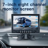 8 canaux 4G 5G GPS voiture boîte noire système de caméra de sécurité Vision nocturne Dash Cam Mobile Dvr suivi en temps réel gestion de flotte