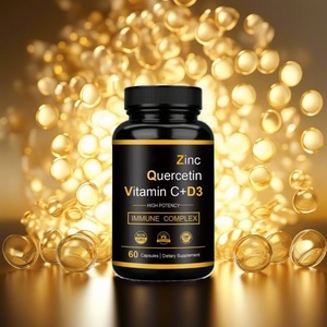 Suplemento Vitamínico de Vitamina C + D3, Zinc y Quercetina, Éxito de Ventas en Amazon TK Cross-border, Vitamina C con Zinc - Product Image 6