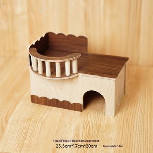 Grande cachette pour hamster en bois massif, écologique, avec un design résistant aux morsures - Product Image 5