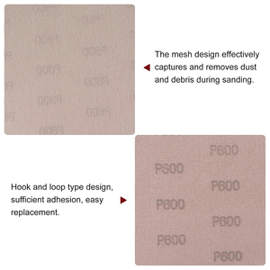 6 дюймов 150 мм алюминиевый оксид абразивная наждачная бумага 1 мм против засорения гипсокартона из стекловолокна крючок петля шлифовальная сетка - Product Image 4