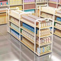 Étagères de supermarché personnalisées Présentoir de collations Étagères en bois et métal pour épices de supermarché Étagères pour produits de pharmacie Étagères