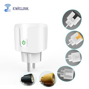 Enchufe de pared inteligente de la UE BSD33 <span class=keywords><strong>ewelink</strong></span> <span class=keywords><strong>WiFi</strong></span> sin Monitor de energía 20a 16a compatible con esp8285 módulo firmware flash enchufe de extensión inteligente - Product Image 2